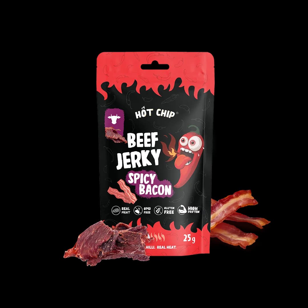 Hot Chip - Beef Jerky, Spicy Bacon Flavour