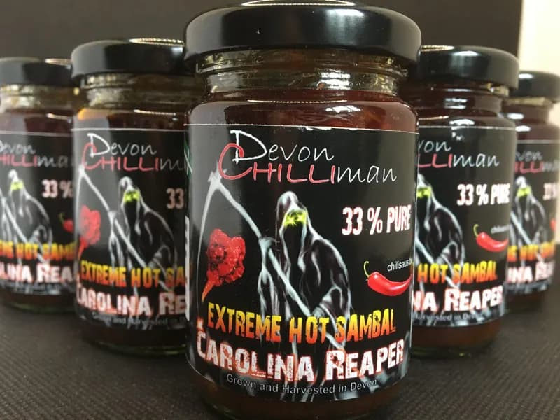 33% Pure Carolina Reaper Sambal - (Heat Level 15)