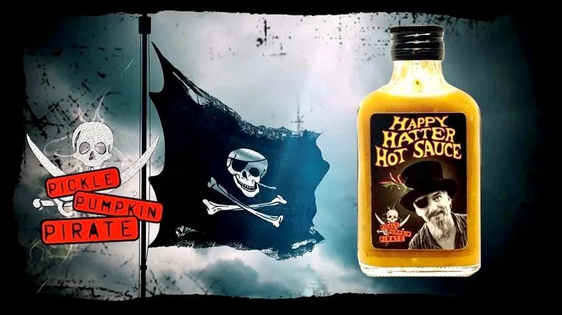 Happy Hatter Hot Sauce - PICKLE PUMPKIN PIRATE (Heat Level 8)