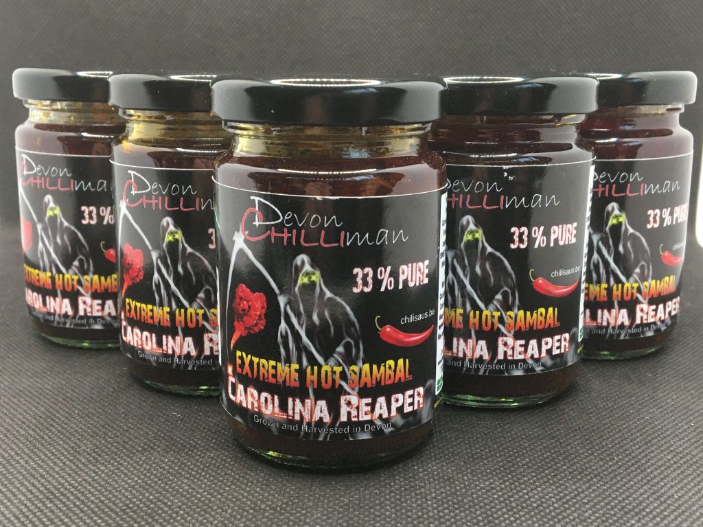 33% Pure Carolina Reaper Sambal - (Heat Level 15) - Image 4