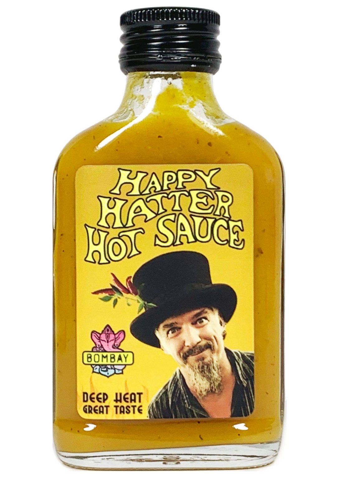 Happy Hatter Hot Sauce - BOMBAY - (Heat Level 7)