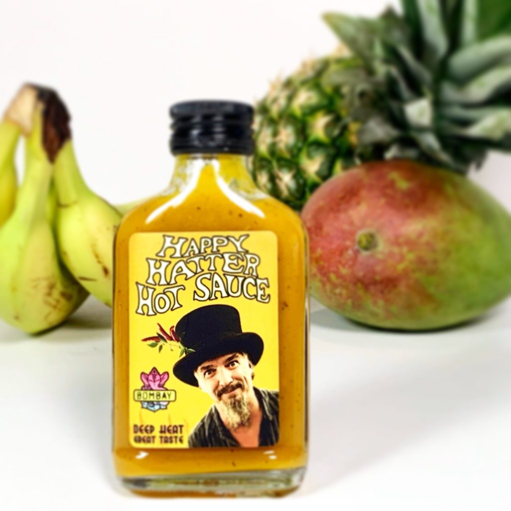 Happy Hatter Hot Sauce - BOMBAY - (Heat Level 7) - Image 2