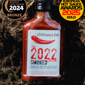 Chilisaus.be - The 2022 Edition "CHOCOLATE SMOKED" (Heat Level 10)