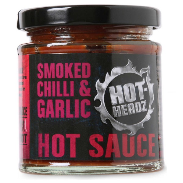 Hot Headz - Smoked Chilli + Garlic (Heat Level 5) 185ml