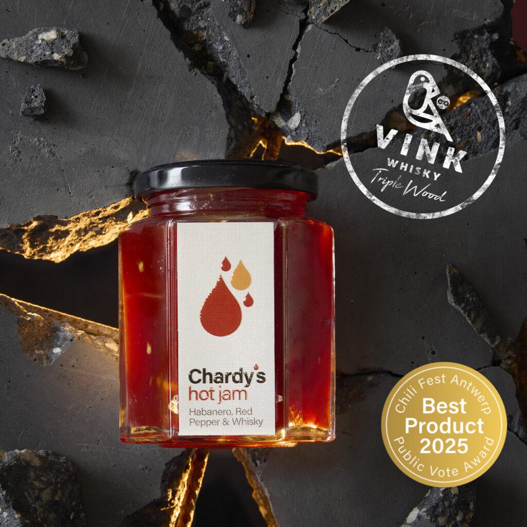 Chardy's Hot Jam - Habanero, Red Pepper + Whisky (Heat Level 5) 200g